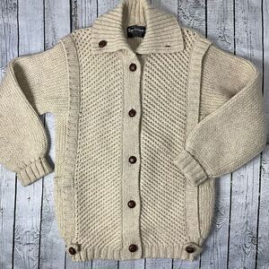 VINTAGE SPANNER 100% Wool Cardigan